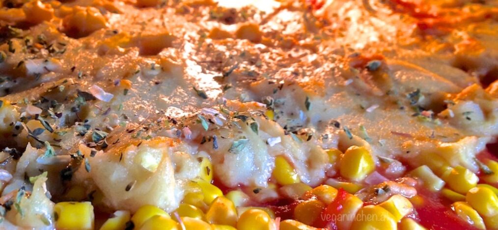 vegane käsesauce pizza
