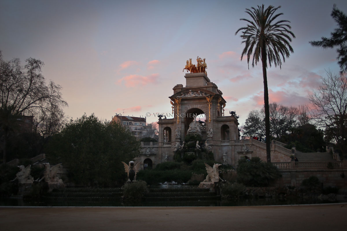 Font de la Cascada Park Ciutadella Barcelona veganinchen