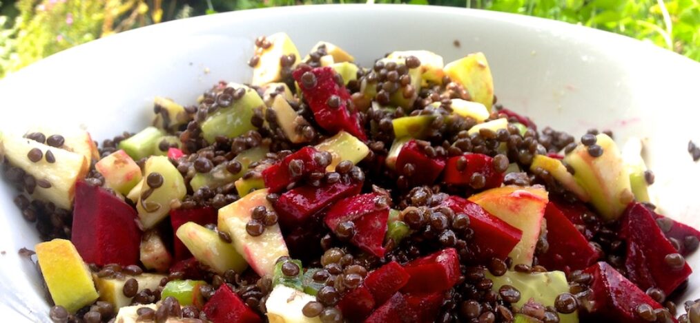 Belugalinsensalat veganinchen